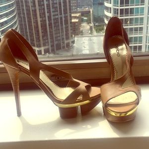 Gently used bebe platform heels